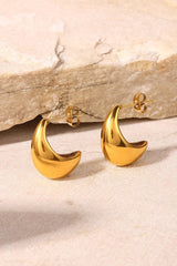 Stainless Steel C-Hoop Earrings - Shah S. Sahota