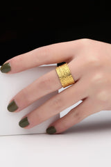 Textured Thick Band Ring - Shah S. Sahota