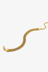 18K Gold-Plated Wide Chain Bracelet - Shah S. Sahota