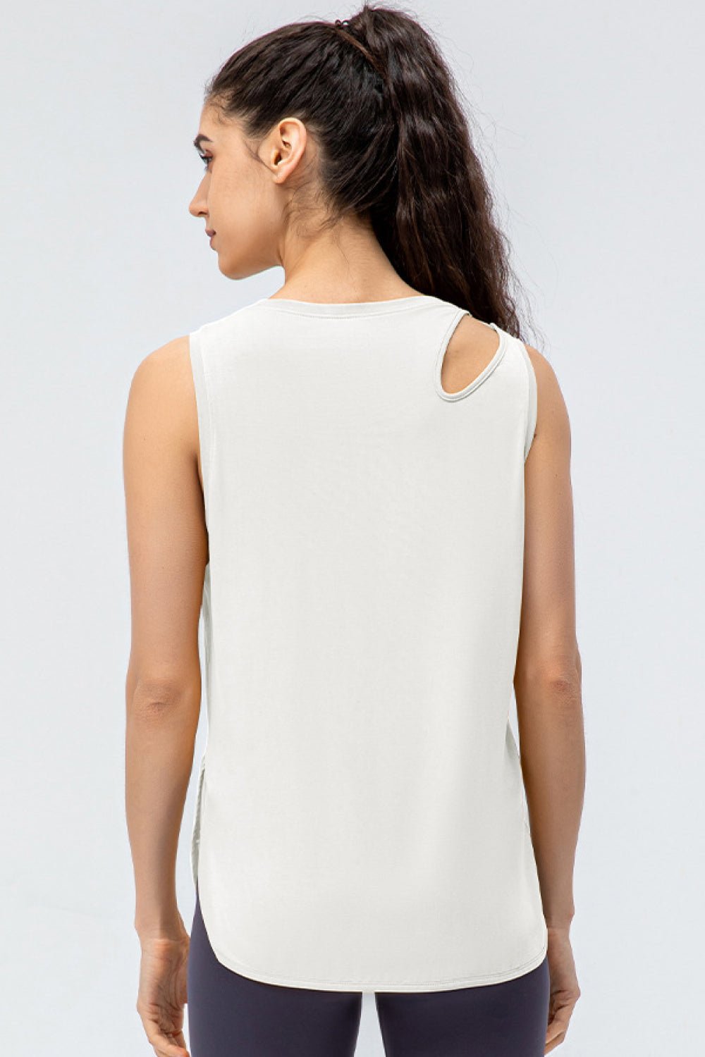 Cutout Side Slit Athletic Tank - Shah S. Sahota