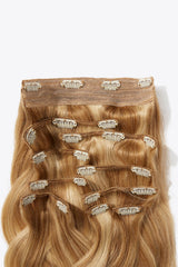 18''140g #10 Natural Straight Clip-in Hair Extensions Human Hair - Shah S. Sahota