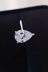 Classic Teardrop 2 Carat Moissanite Ring - Shah S. Sahota