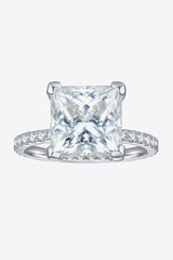 5.52 Carat Moissanite Side Stone Ring - Shah S. Sahota