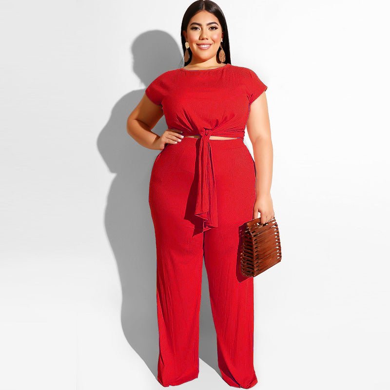 Women‘s Solid Color Two Piece Set - Shah S. Sahota