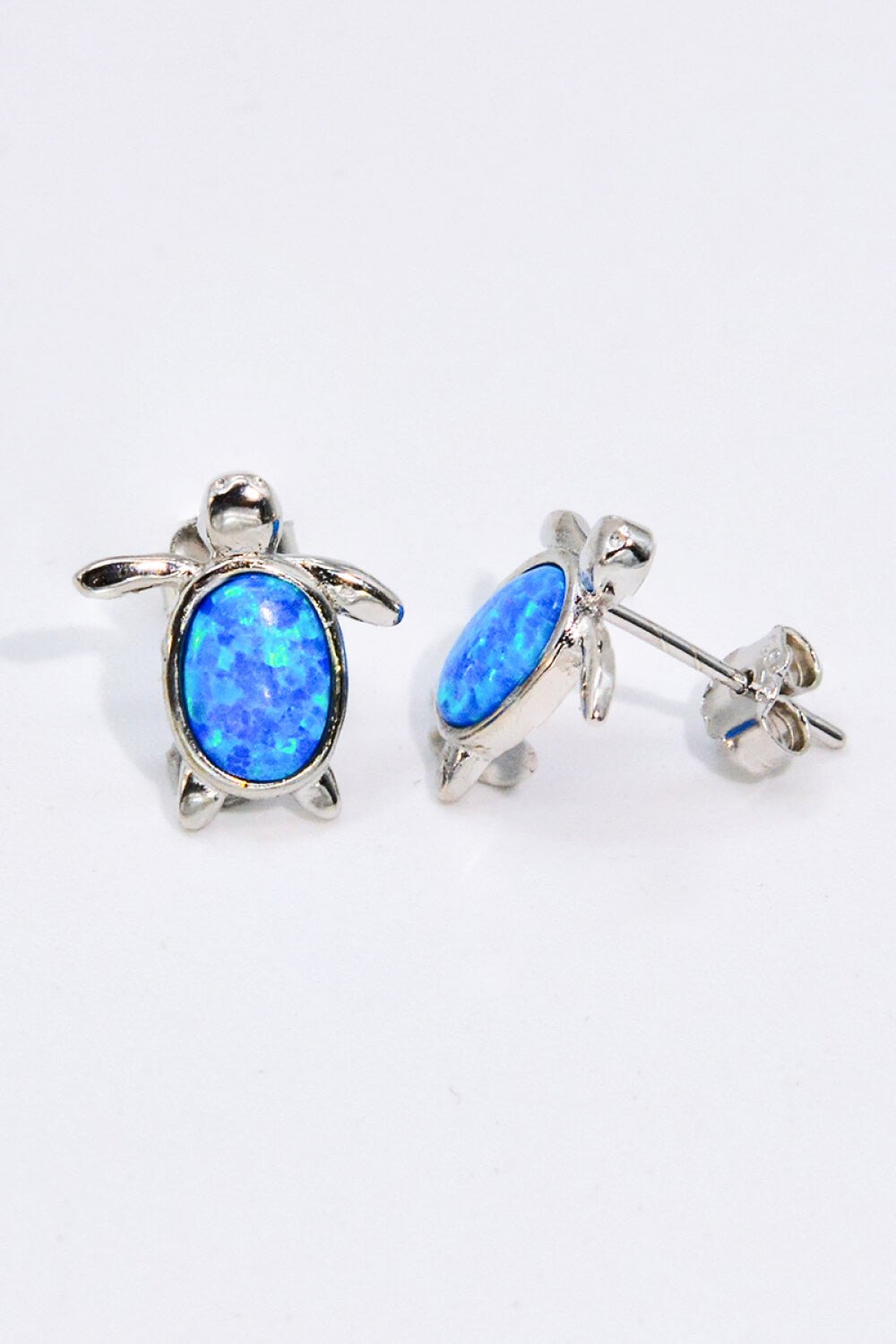 Opal Turtle Stud Earrings - Shah S. Sahota