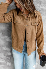 Corduroy Long Sleeve Jacket - Shah S. Sahota