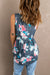 Floral Peplum Tank Top - Shah S. Sahota
