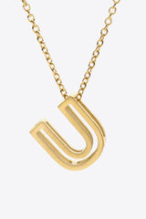 U to Z Letter Pendant Nekclace - Shah S. Sahota