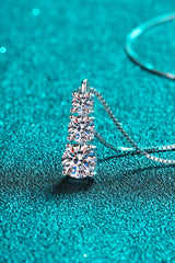 Moissanite Triple-Pendant Necklace - Shah S. Sahota