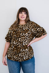 Doe & Rae Lookin' Fabulous Full Size Run Leopard Print Tee - Shah S. Sahota