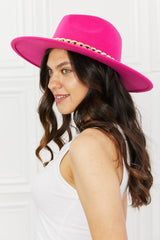 Fame Keep Your Promise Fedora Hat in Pink - Shah S. Sahota