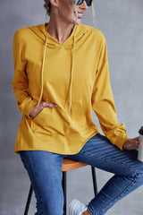 Box Pleated Drawstring Hoodie - Shah S. Sahota