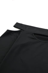 Cutout Off-Shoulder Long Sleeve Top - Shah S. Sahota