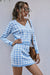Houndstooth Button Front Sweater and Skirt Set - Shah S. Sahota