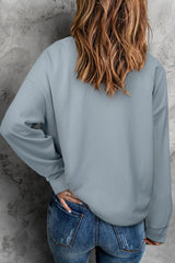 Crew Neck Ribbed Sweatshirt - Shah S. Sahota