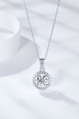 2 Carat Moissanite Round Pendant Necklace - Shah S. Sahota