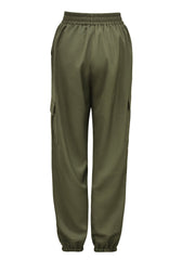 Loose Elastic Waist With Tie Pocket Pants - Shah S. Sahota
