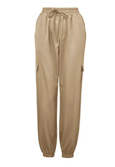 Loose Elastic Waist With Tie Pocket Pants - Shah S. Sahota