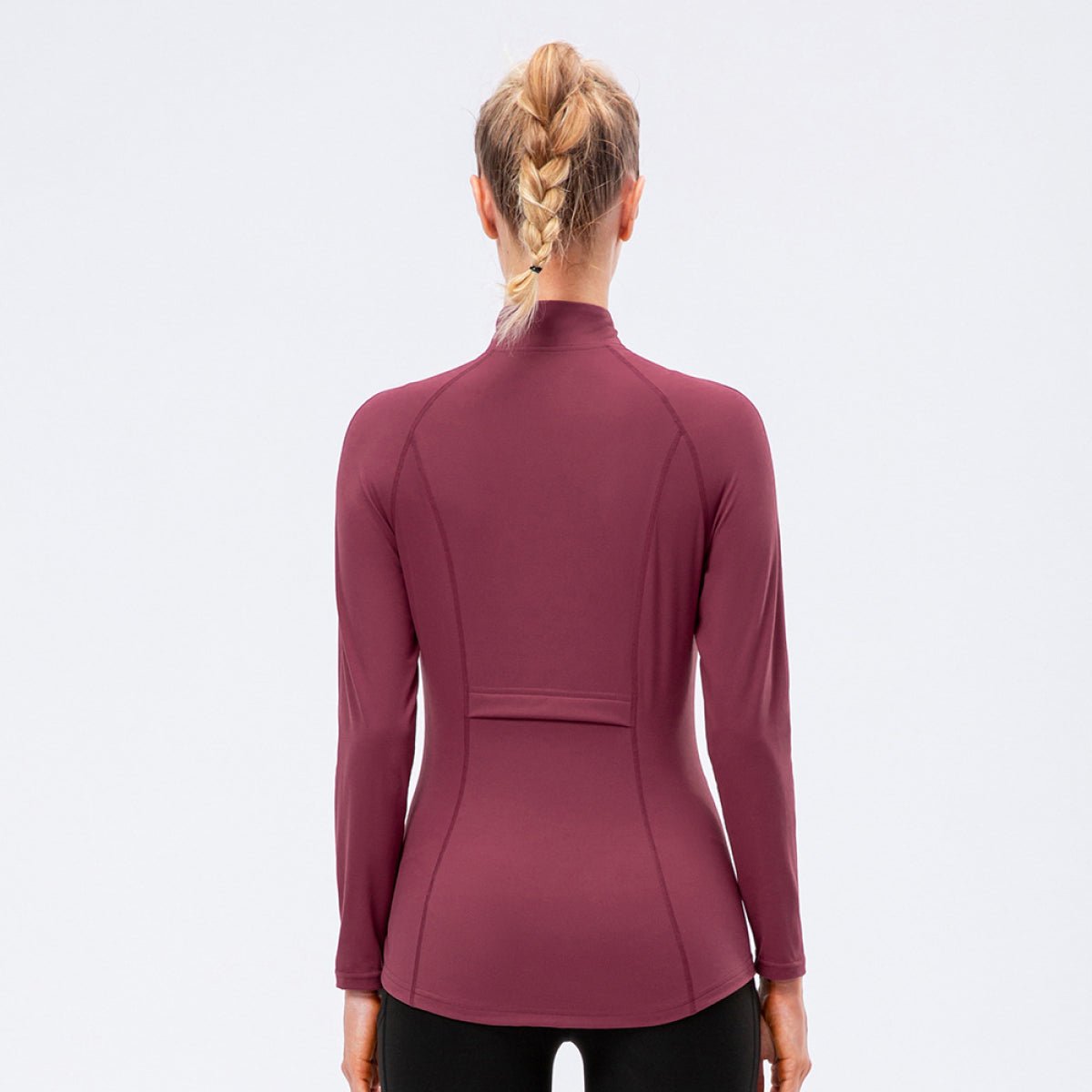 Tight Elastic Zipper Up Track Jacket With Pockets - Shah S. Sahota