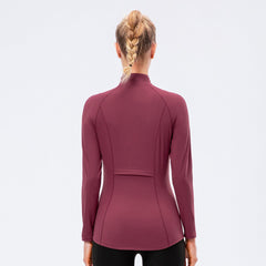 Tight Elastic Zipper Up Track Jacket With Pockets - Shah S. Sahota