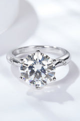 5 Carat Moissanite Solitaire Ring - Shah S. Sahota