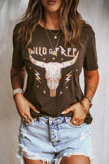 WILD FREE Animal Graphic Tee - Shah S. Sahota