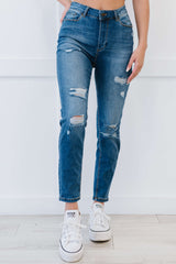 Muselooks High Rise Distressed Skinny Jeans - Shah S. Sahota