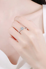 925 Sterling Silver Inlaid 1 Carat Moissanite Ring - Shah S. Sahota