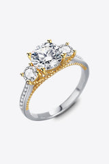 2 Carat Moissanite Contrast Ring - Shah S. Sahota