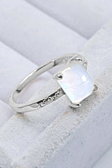 Square Moonstone Ring - Shah S. Sahota