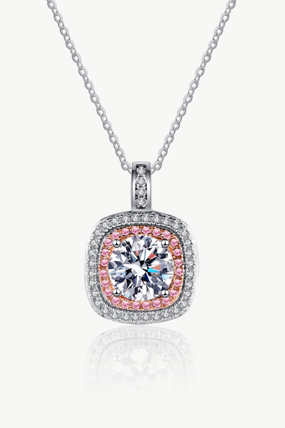 Moissanite Geometric Pendant Necklace - Shah S. Sahota