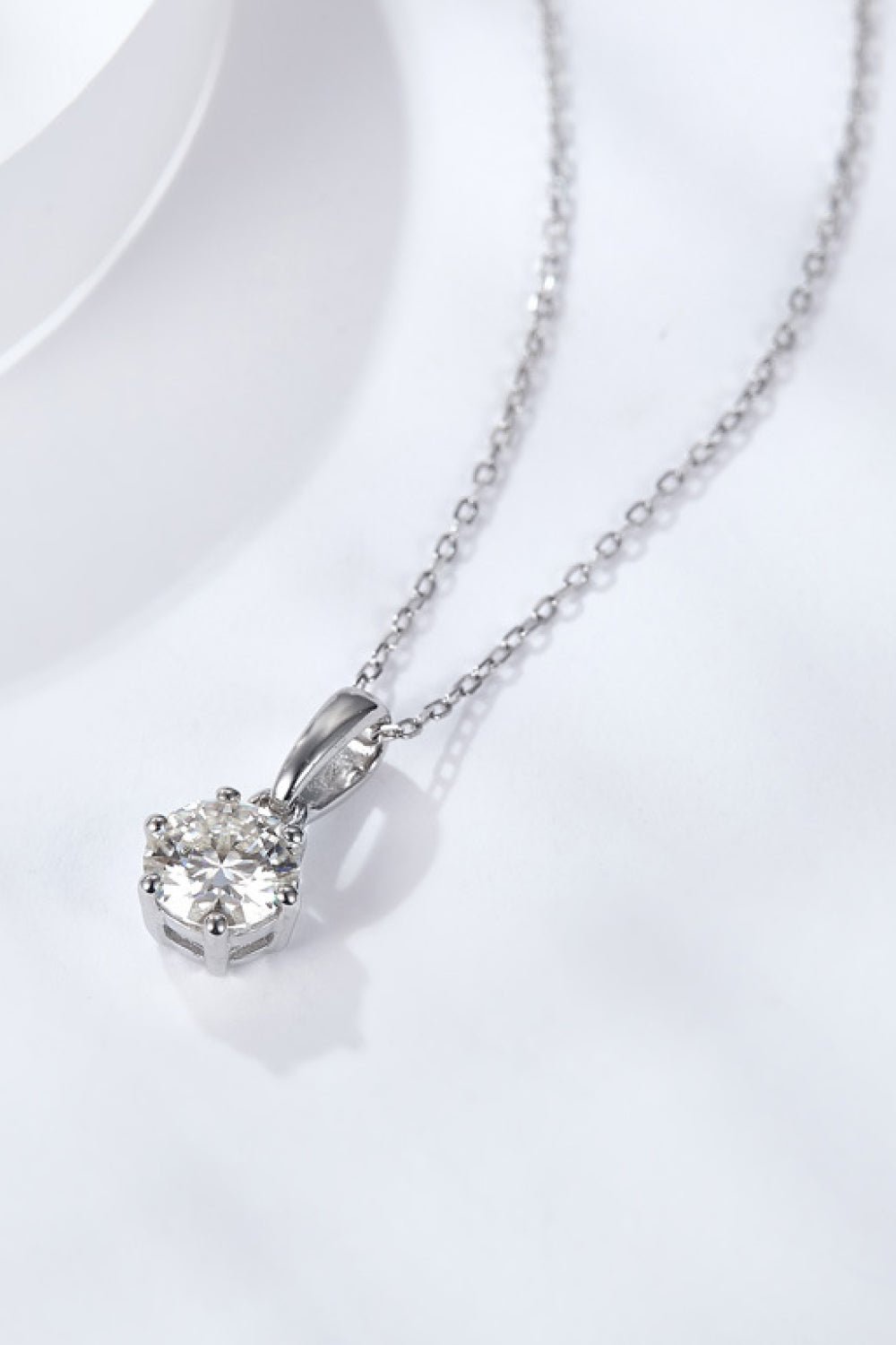 2 Carat 6-Prong Moissanite Pendant Necklace - Shah S. Sahota