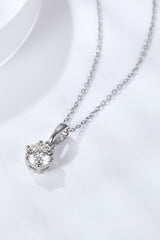 2 Carat 6-Prong Moissanite Pendant Necklace - Shah S. Sahota