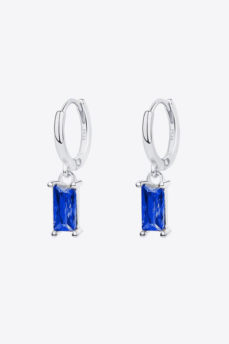 Retro 925 Sterling Silver Cubic Zirconia Drop Earrings - Shah S. Sahota