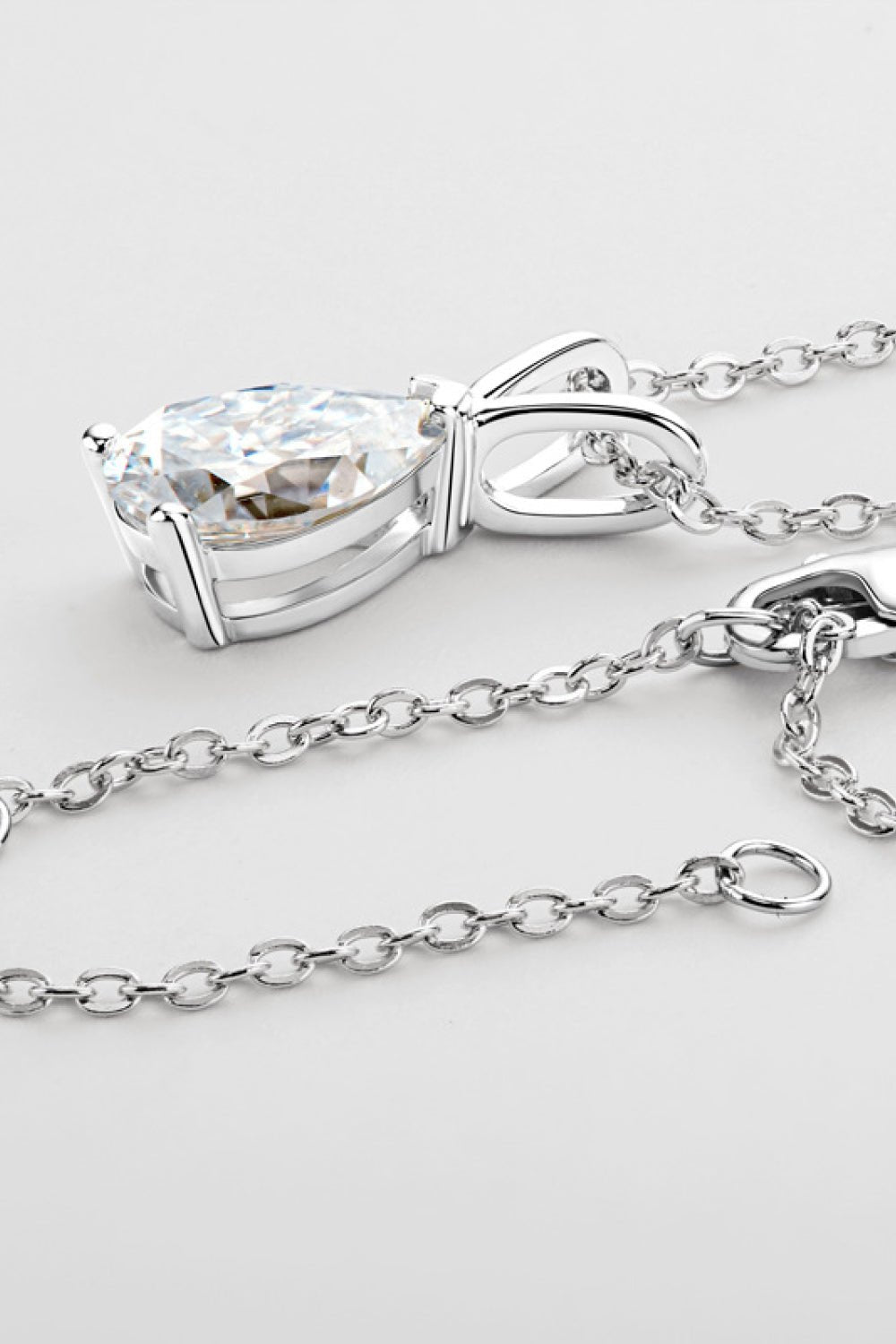 1.5 Carat Moissanite Pendant 925 Sterling Silver Necklace - Shah S. Sahota