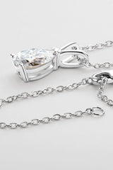 1.5 Carat Moissanite Pendant 925 Sterling Silver Necklace - Shah S. Sahota