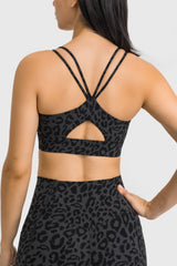 Double-Strap Cutout Sports Bra - Shah S. Sahota