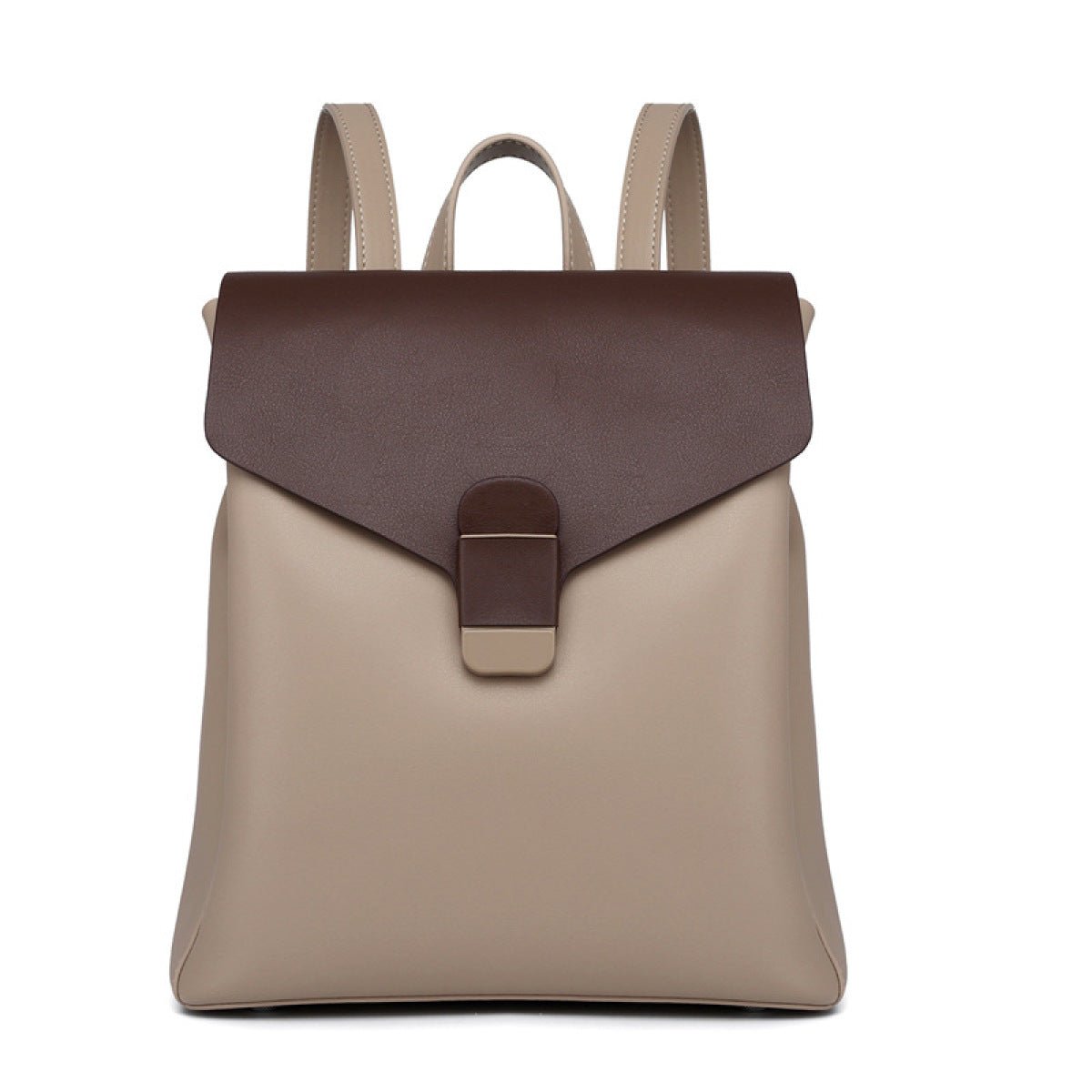 High-Capacity Zipper Patchwork Backpack With Lock - Shah S. Sahota
