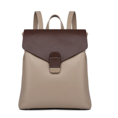 High-Capacity Zipper Patchwork Backpack With Lock - Shah S. Sahota