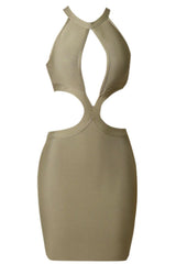 Cutout Grecian Neck Sleeveless Dress - Shah S. Sahota