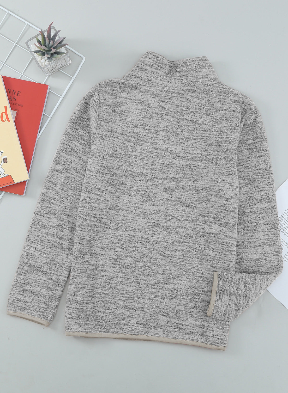 Kids Quarter-Zip Collar Sweatshirt with Kangaroo Pocket - Shah S. Sahota