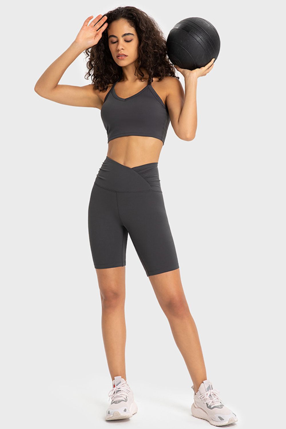 V-Waist Biker Shorts - Shah S. Sahota