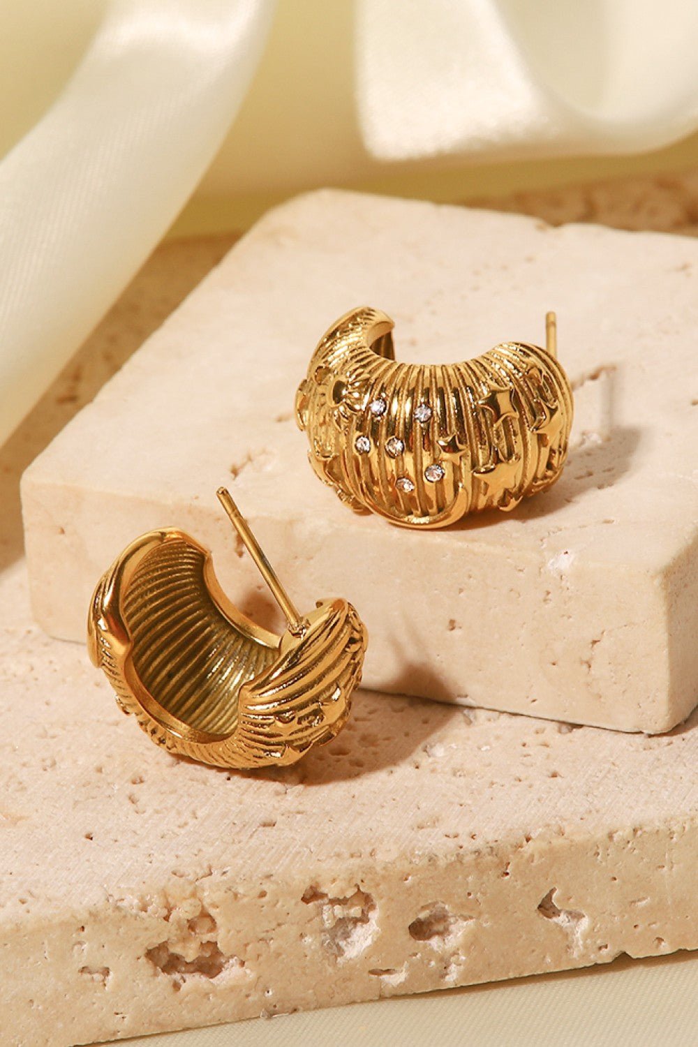 Star, Sun, and Moon Earrings - Shah S. Sahota