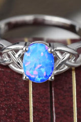 Crisscross 4-Prong Opal Ring - Shah S. Sahota