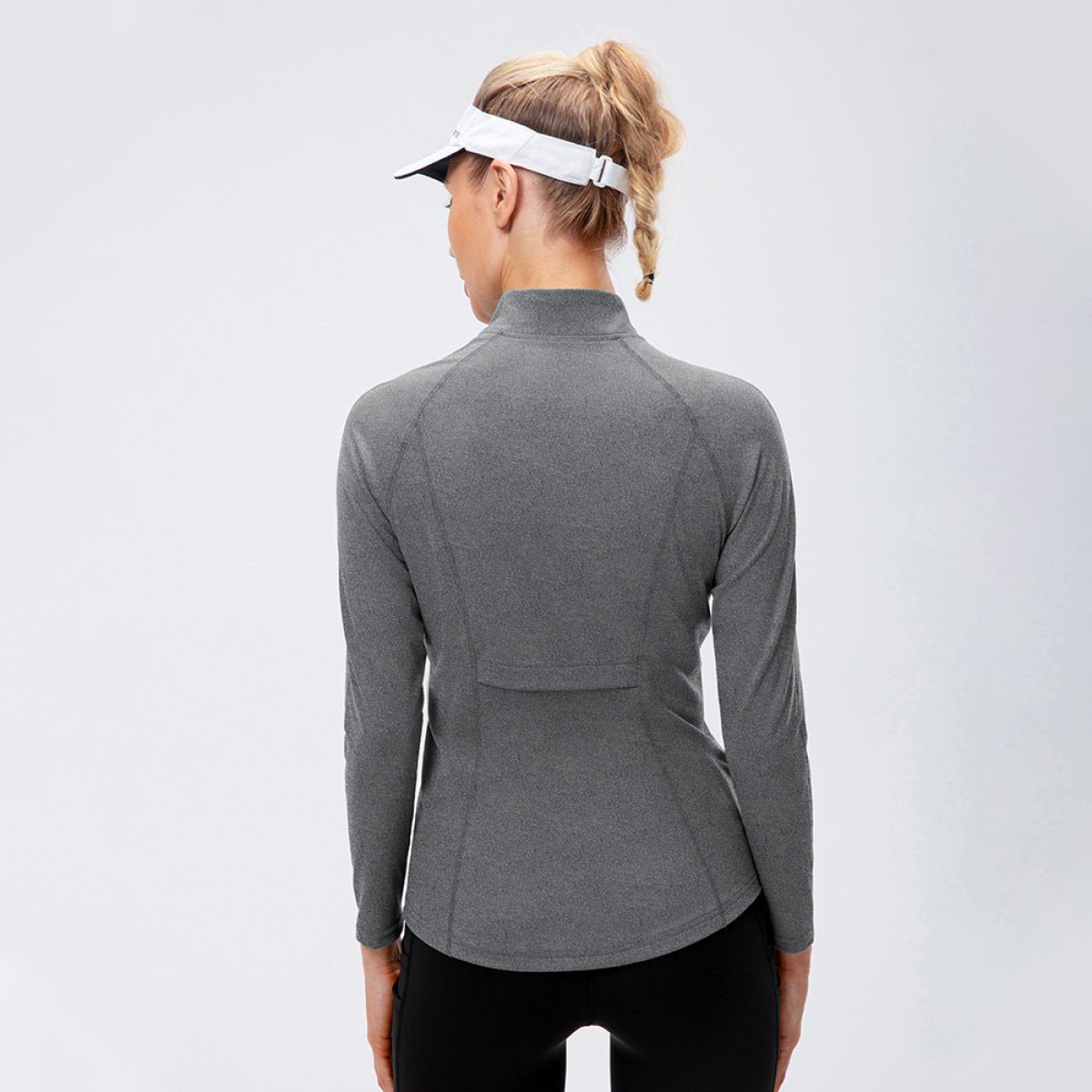 Tight Elastic Zipper Up Track Jacket With Pockets - Shah S. Sahota