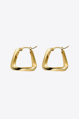 18K Gold Plated Irregular Geometric Earrings - Shah S. Sahota