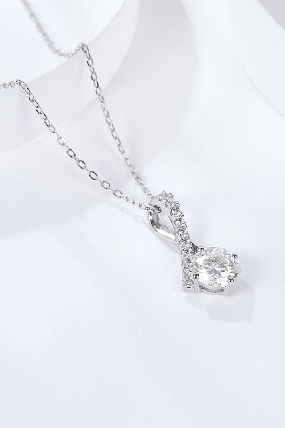 Special Occasion 1 Carat Moissanite Pendant Necklace - Shah S. Sahota