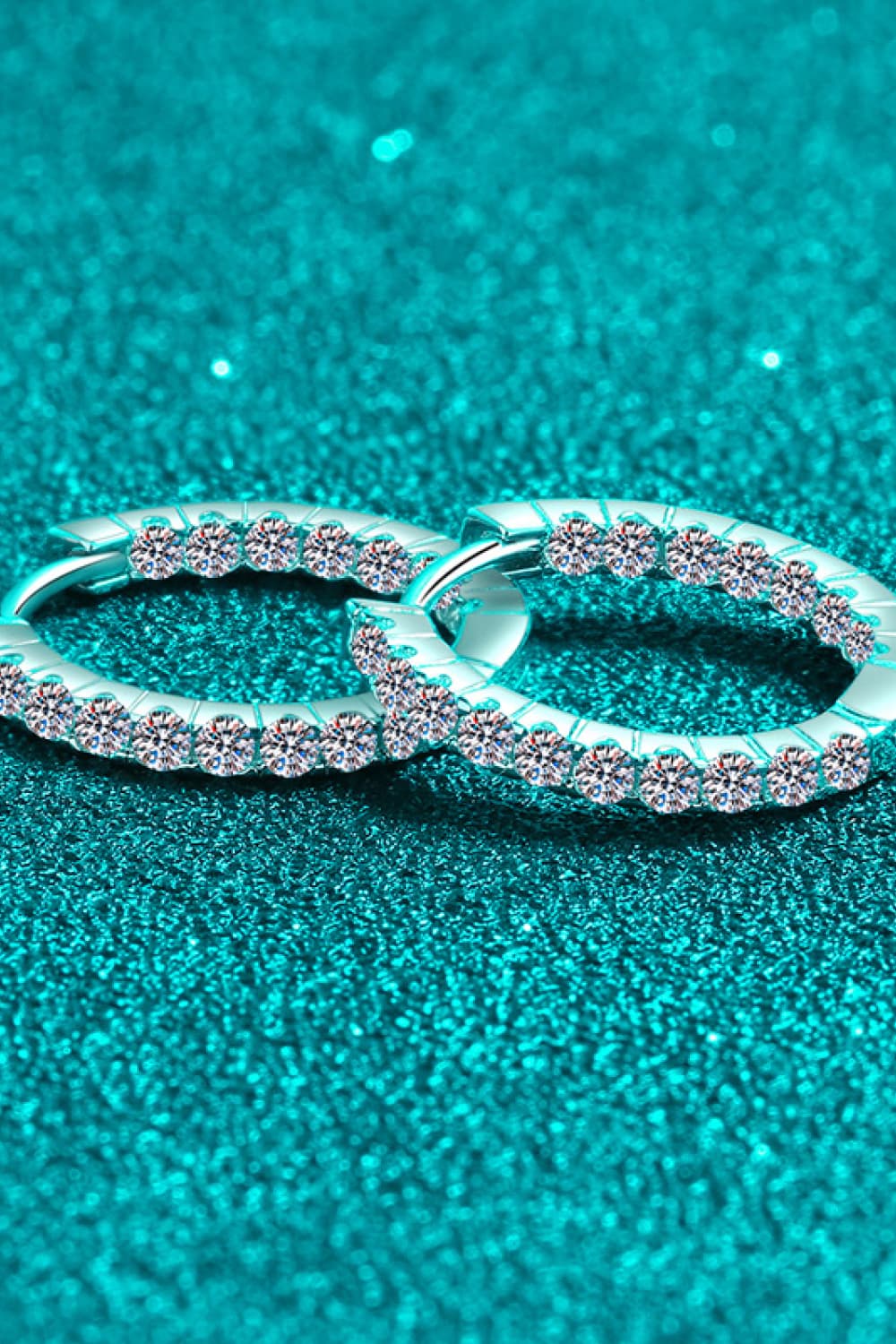 Moissanite 925 Sterling Silver Huggie Earrings - Shah S. Sahota