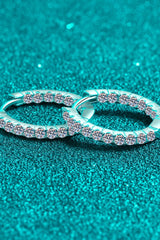 Moissanite 925 Sterling Silver Huggie Earrings - Shah S. Sahota