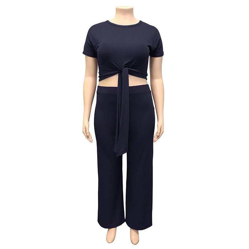 Women‘s Solid Color Two Piece Set - Shah S. Sahota